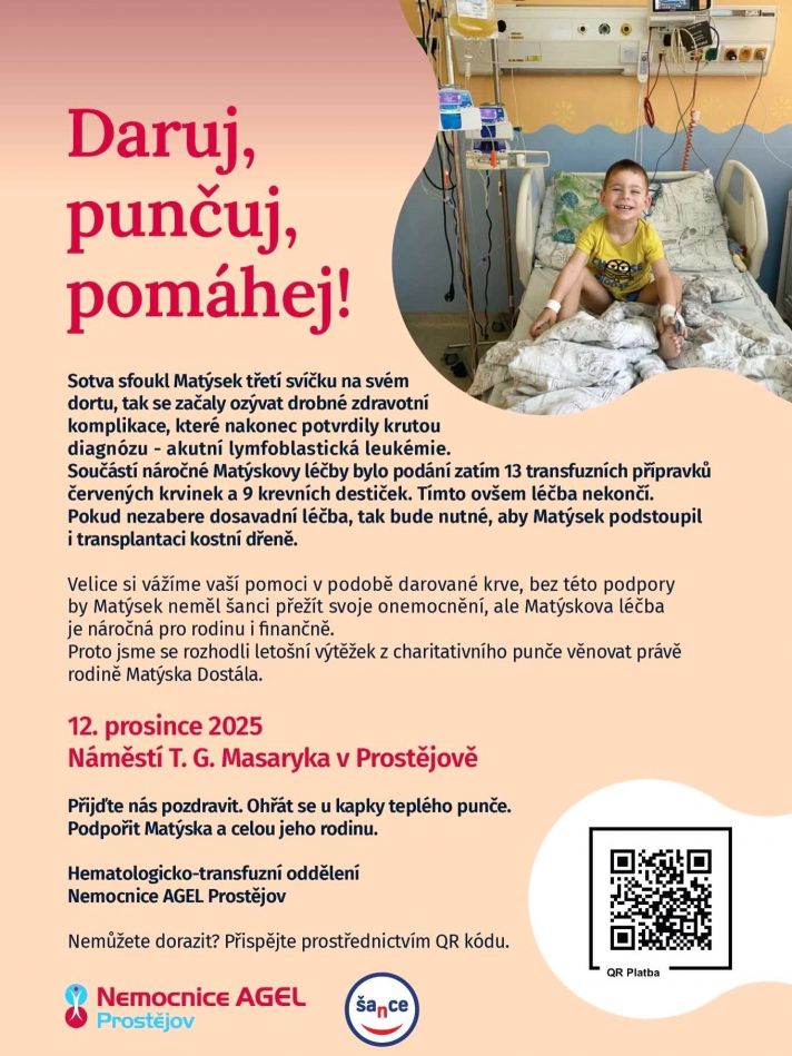 charitativní letáček