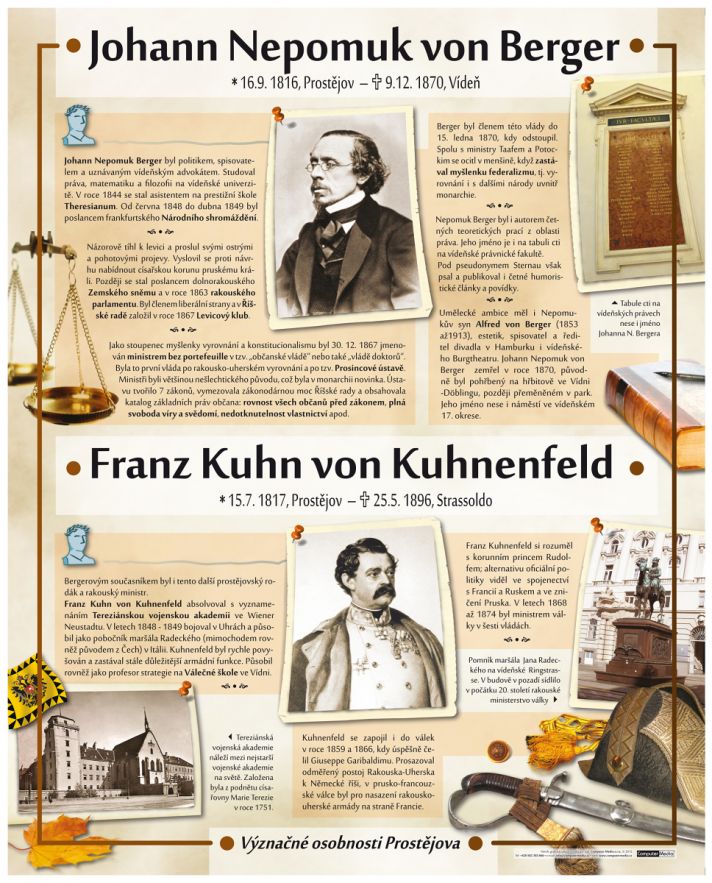 Johann Nepomuk von Berger a Franz Kuhn von Kuhnenfeld